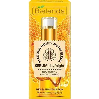 Bild av Bielenda HONEY NUTRI ELIXIR upplevelse fuktgivande serum dag/natt huden torr och känslig 30 g