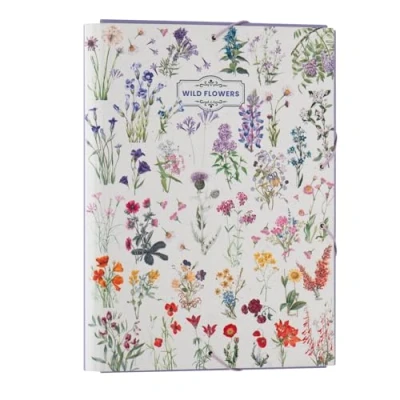 Bild av Grupo Erik Botanical Wild Flowers A4 File Folder 13.4 x 10 inches / 34 25.5 cm 3 Flap Document Organizer School