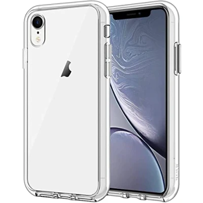 Bild av JETech Skal för iPhone XR 6,1 Tums, Anti Gulning Stötsäkert Stötfångarhölje Case, Rep Klar Baksida (Klar)