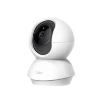 Bild av Tapo TP Link C210 WLAN IP kamera övervakningskamera (linsvridning och lutning, 3MP upplösning, 2 vägsljud, mörkerseende upp till 9 m, 256 GB lokalt minne) vit/svart, 1 st (1 pack)