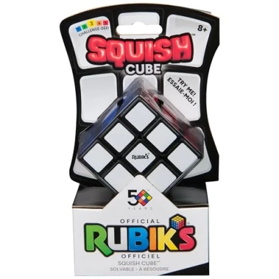 Bild av Rubik&#039;s Cube Rubiks Squish 3x3 pusselspel för vuxna och barn sensorisk leksak pussel 3 x färgmatchning med problemlösning barnspel 8 år uppåt