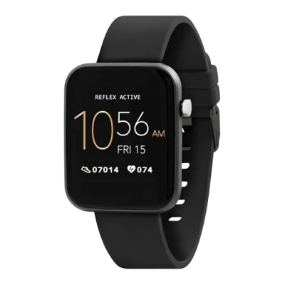 Bild av Reflex aktiv smartklocka (serie 13) Bluetooth klocka för män och kvinnor i full färg pekskärm långvarig batteritid Svart rem, Modern