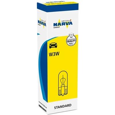 Bild av NARVA 170973000 Ampoule, feu clignotant 12 3 W3W VOLKSWAGEN: Golf 6, 7, 7 Variant, AUDI: A4 B6 Avant, Berline, TT Coupe