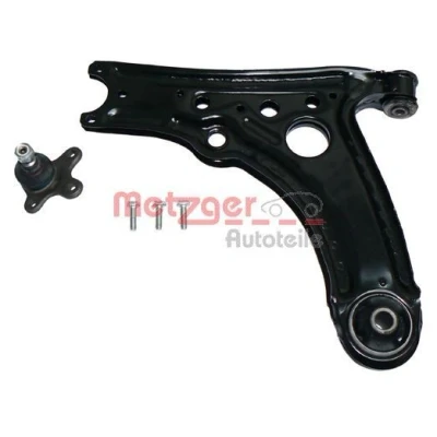 Bild av METZGER 58015001 Bras de suspension KIT + avec rotule suspension, support en caoutchouc Essieu avant gauche barre oscillant transversal