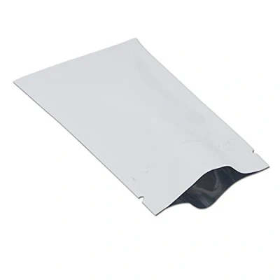 Bild av 100 Stycken Återanvändbar Matte Aluminium Folie Förpackning Väska Dragkedja Påse Kaffe Lagring Mylar (Matt Vit, 10 x 15 cm (3,9 5,9 tum))