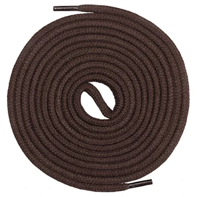 Bild av Mount Swiss runda premium skosnören av 100 % bomull mycket slitstarka färger brun, längd 150 cm