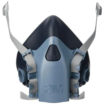 Bild av 3M 7503 mjuk silikon halv ansiktsmask, stor, flerfärgad