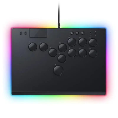Bild av Razer Kitsune Optisk arkadkontroll med alla knappar för PS5 och PC (exakt layout fyrkantiga rörelseknappar, linjära optiska omkopplare låg profil från Razer) Svart