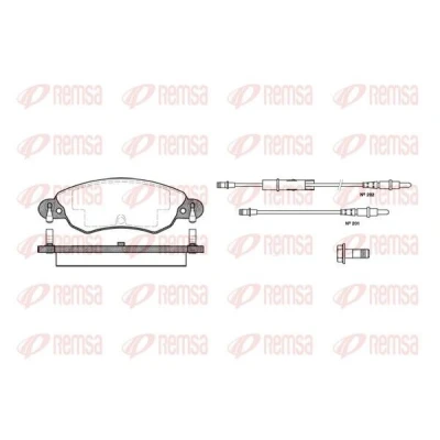 Bild av REMSA 0829.04 Jeu de plaquettes frein CITROËN: C5 II 5 portes, I Break