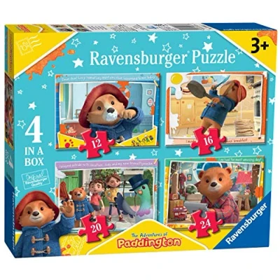 Bild av Ravensburger The Adventures of Paddington Gifts Pussel för barn i åldern 3 år och uppåt 4 tum låda (12, 16, 20, 24 stycken)