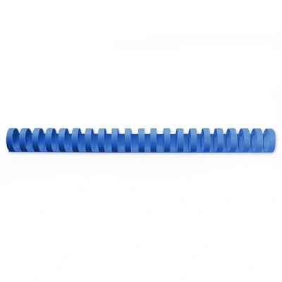 Bild av GBC CombBind bindningskammar, 16 mm, 145 arkkapacitet, A4, 21 ring, blå, 100 pack, 4028620