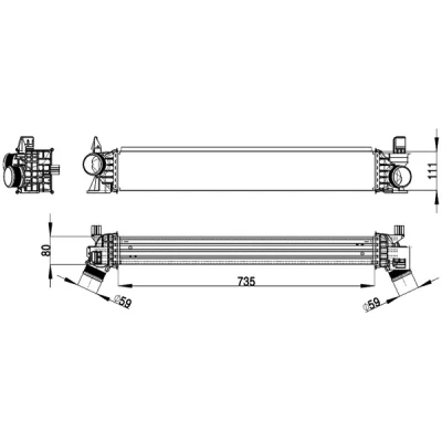Bild av Laddluftkylare MAHLE CI 148 000P
