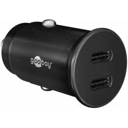 Bild av Goobay dubbel billaddare med 2x USB C PD 30W