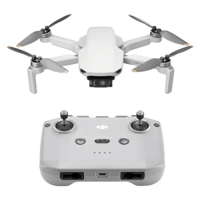 Bild av DJI Mini 4K, Drönare med 4K UHD kamera för vuxna, under 249 g, Stabiliserande kardanupphängning 3 axlar, 10 km videosändning, Auto retur, 1 batteri 31 min max flygtid, C0