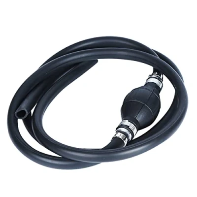 Bild av KATSU bensin sifonpump manuell överföring bränslepumpsats med 8 mm x 1,9 m gummislang för utombordare marin båtmotor