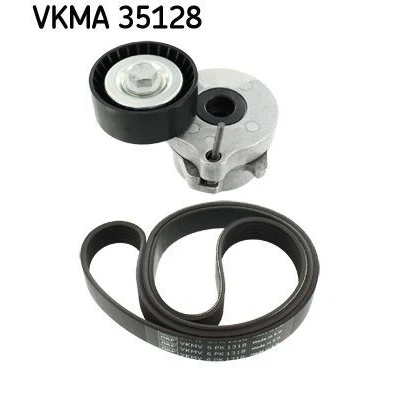 Bild av SKF VKMA 35128 Jeu de courroies trapézoïdales à nervures OPEL: Combo C Van / Break, Corsa D 3/5 portes, VAUXHALL: Astra Mk5