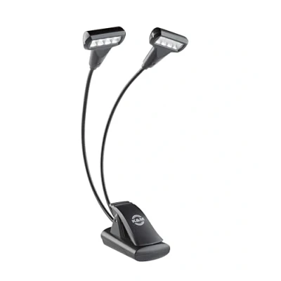Bild av K&amp;M 12273 notfot Double4 LED T Model Flexlight svart fäste med klämma 3 000 Kelvin, 64 lumen