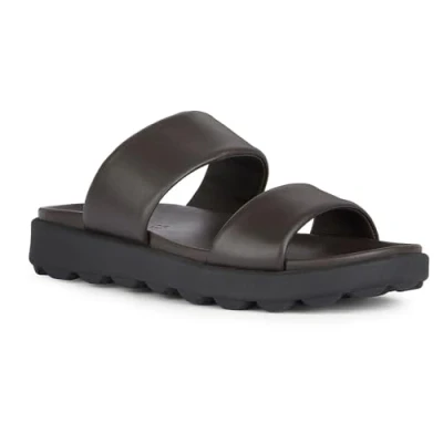 Bild av Geox Män U SPHERICA EC6 A Slide Sandal, Mörkbrun, 42 EU, EU