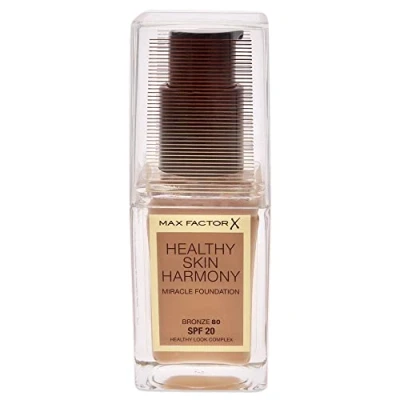 Bild av Max Factor Healthy Skin Harmony Foundation Brons 80 Flytande smink för den perfekta primern Fuktgivande huden 1 x 30 ml