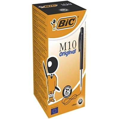Bild av BIC M10 original kulspetspennor svart 50 låda
