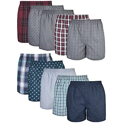 Bild av Gildan Underkläder för män Boxers, Multipack, blandad röd/blå (10 pack), M
