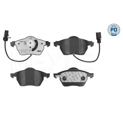 Bild av MEYLE 025 230 1820/PD Jeu de plaquettes frein PD Quality Essieu Avant contact signal d&#039;usure inclus avec tôle anti bruit AUDI: A6 C6