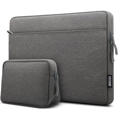 Bild av TECOOL 13,3 tums laptopfodral väska för MacBook Air/Pro 13 M1 M2 M3 20242010, Pro 14 M4 20242021, tum Lenovo HP Dell Acer notebookväska skyddsfodral, mörkgrå