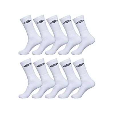 Bild av Umbro 10 par herrstrumpor i vitt, Paket de 10, 43 45 EU