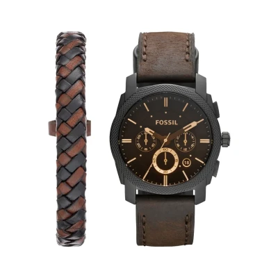 Bild av Fossil Machine SET Klocka, Storlek: One Size, Dunkelbraun