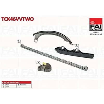 Bild av FAI AutoParts TCK46VVTWO Jeu de distribution à chaînes sans joints, roues dentées Simplex, chaîne faible bruit NISSAN: MICRA 3, 2