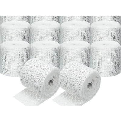 Bild av WANGZAIZAI Gipsbindemedel för babymage, set om 10 gipsbindeser, gravid, present, gipsbinde, avtryck, baby, mage, pyssel, modellbygge, snabbtorkande (5 cm x 3 m)