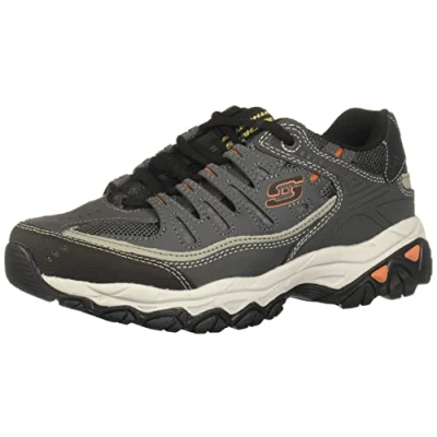 Bild av Skechers mäns Afterburn Fitafterburn M. Fit Loafer, Träkol, 42.5 EU