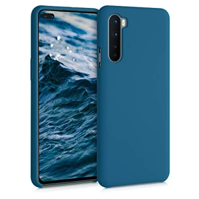 Bild av kwmobile Telefonfodral kompatibelt med OnePlus Nord fodral mjukt för smartphone baksidesskydd i matt petrol
