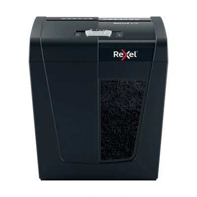Bild av Rexel X10 Cross Cut Dokumentförstörare, Strimlar 11 10 Ark (70 80 g/m2), P4 Säkerhetsklass, Hem/Hemmakontor, 18 liters Avfallskorg, Tyst och Kompakt, 2020124