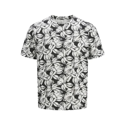 Bild av Jack &amp; Jones Jorsplit CREW NECK Tshirt med print, Storlek: XS, Black