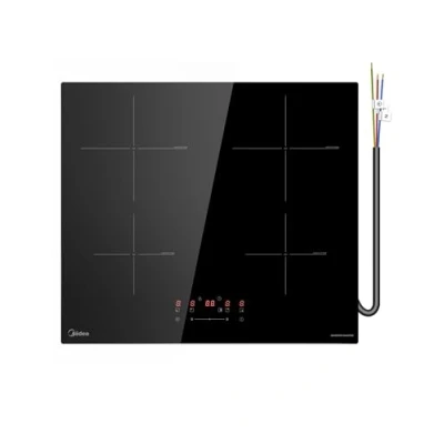 Bild av Midea 7 400 W induktionshäll med 4 kokzoner hällar inbyggd keramikhäll, ledning, beröringskontroll, automatisk avstängning, barnsäkerhet