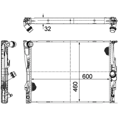 Bild av Kylare, motorkylning MAHLE CR 1711 000P