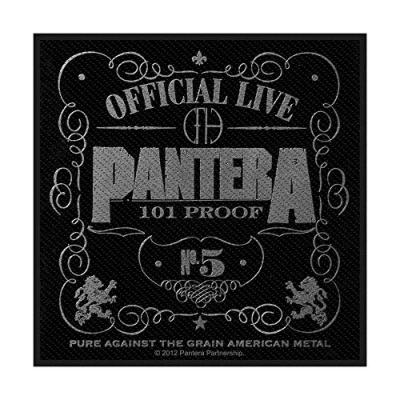 Bild av Pantera Standard Patch 101% Proof Official Black One Size