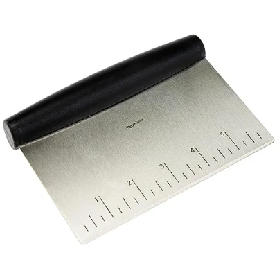 Bild av Amazon basics mångsidig köksskärare/skrapa rostfritt stål, silver/svart