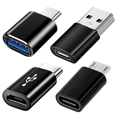 Bild av USB C adapter 4 stycken, till 3.0 OTG adapter, Micro adaptrar, Kompatibel med MacBook Pro, Samsung Galaxy, Mobiltelefoner, PC och Mer