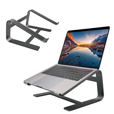 Bild av Macally Macbook stativ laptopstativ för skrivbord datorstativ (universellt 10 17,3 tum) premium aluminium elegant och robust laptop höjarstativ laptophållare fungerar med Pro/Air,