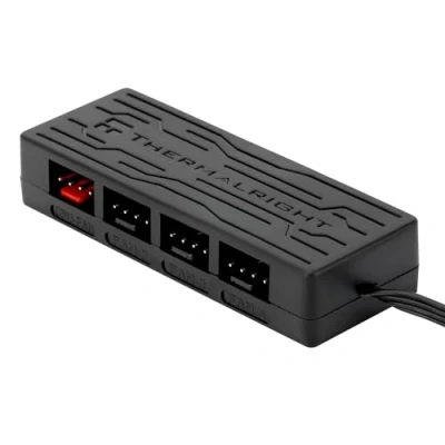 Bild av Thermalright HUB X4 PC kylfläkthuv, stöder 4 grupper av CPU fläktar, SATA effekt, fläktkabel trimmer, kylning 4PIN för 12 V skrivbordsfodral fläkt ( X4)
