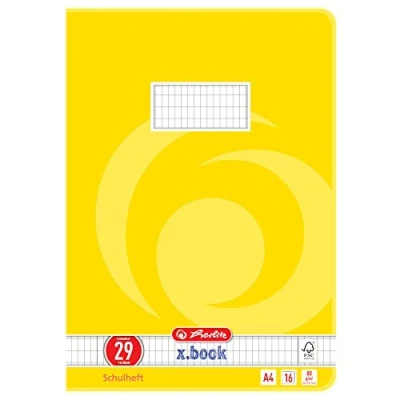 Bild av Herlitz 3322906 skolhäfte (A4, rutad, linjerat 29) 16 ark, förpackning med 10