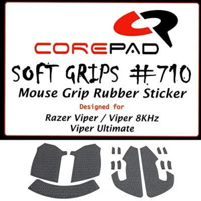 Bild av Corepad Soft Grips självhäftande förskurna halkfria klistermärken för PC spelmöss (svart, Razer Viper/Viper 8 kHz/Viper Ultimate)