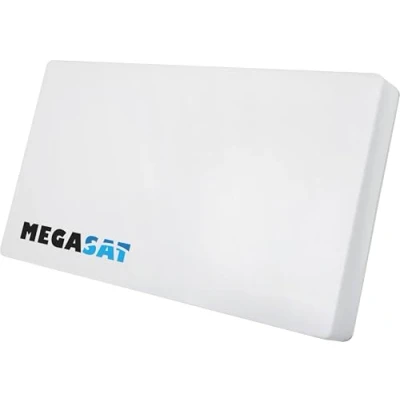 Bild av Megasat D4, 10,7 12,75 GHz, 1100 2150 MHz, 950 1950 33 dBi, Horisontell/vertikal polarisering, Vit
