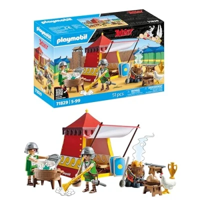 Bild av PLAYMOBIL Asterix Legionärstält Game och Obelix Äventyrsleksak för barn från 5 år äldre 71829