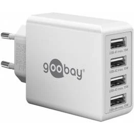 Bild av GooBay 4 portar USB laddare 30W