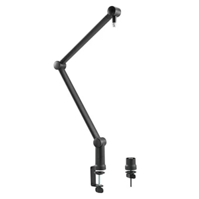 Bild av LogiLink AA0127 Professionell mikrofonarm med vikbar saxarm för spel streaming/podcasts/sändning etc, 360 vridbar och flexibel vinkeljustering, svart