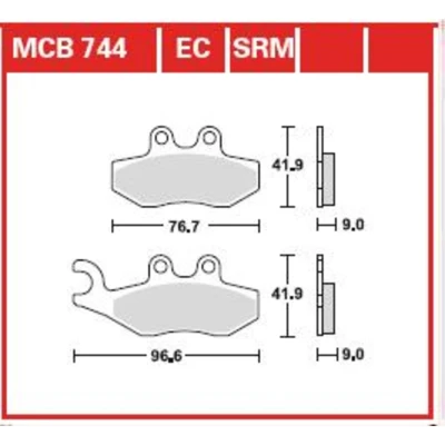 Bild av Bromsbeläggssats, skivbroms TRW MCB744EC