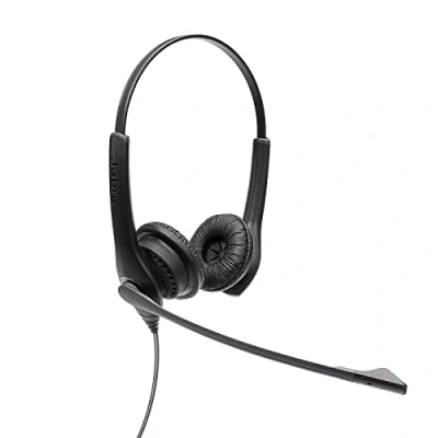 Bild av Jabra Biz 1100 EDU stereoheadset med mikrofon för studenter bullerdämpande headset hörselskydd, öronkuddar i konstläder och 3,5 mm uttag Svart